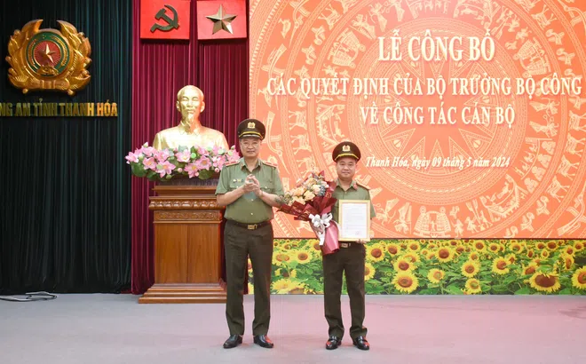 Bổ nhiệm ông Lê Anh Ngọc giữ chức Thủ trưởng Cơ quan An ninh điều tra Công an tỉnh Thanh Hoá