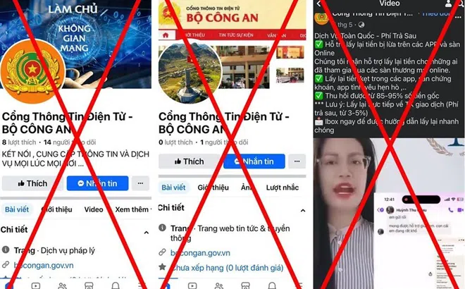 Cảnh báo thủ đoạn mạo danh Cổng Thông tin điện tử Bộ Công an