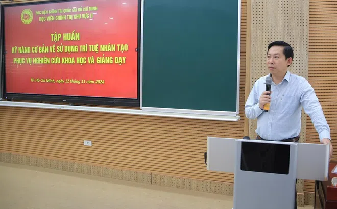 Học viện Chính trị khu vực II tập huấn kỹ năng sử dụng trí tuệ nhân tạo để phục vụ nghiên cứu và giảng dạy