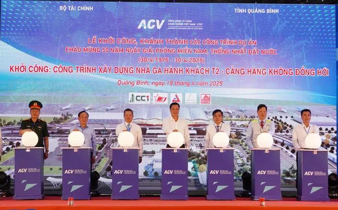 Quảng Bình: Khởi công dự án Xây dựng nhà ga hành khách T2 - Cảng hàng không Đồng Hới