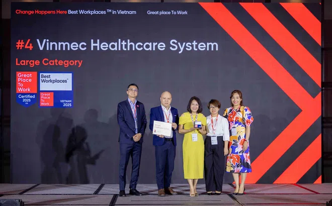 Vinmec lọt top 5 nơi làm việc xuất sắc nhất Việt Nam