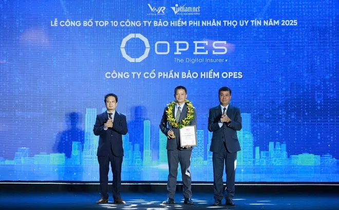 OPES được vinh danh trong Top 10 công ty bảo hiểm phi nhân thọ uy tín nhất Việt Nam 2025