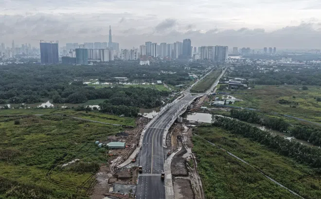Đường liên phường Xuyên Tâm đô thị “tỷ đô” chuẩn bị thông xe – gỡ nút thắt ùn tắc cho nút giao lớn nhất TP.HCM