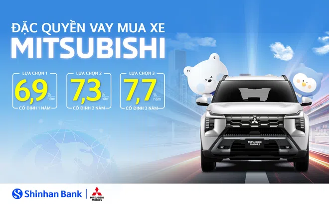 Người mua xe Mitsubishi có thêm lựa chọn vay vốn với lãi suất ưu đãi