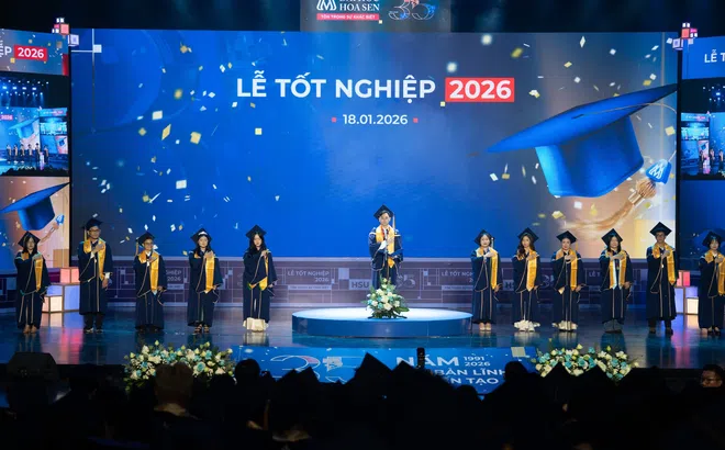 Lễ tốt nghiệp Hoa Sen 2026 khẳng định chất lượng đào tạo bằng năng lực hội nhập