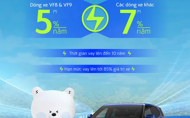 Ngân hàng Shinhan triển khai ưu đãi vay mua xe Vinfast với lãi suất chỉ từ 5%
