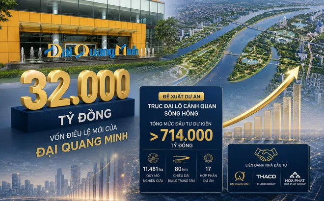 Tăng vốn lên 32.000 tỷ đồng, Đại Quang Minh chuẩn bị nguồn lực cho đại dự án sông Hồng