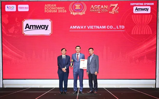 Amway Việt Nam được vinh danh Top 5 doanh nghiệp tiêu biểu ASEAN và Top 5 thương hiệu/sản phẩm nổi tiếng ASEAN 2026