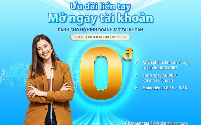 Vietbank gia tăng số hoá và dành nhiều ưu đãi cho hộ kinh doanh, tiểu thương