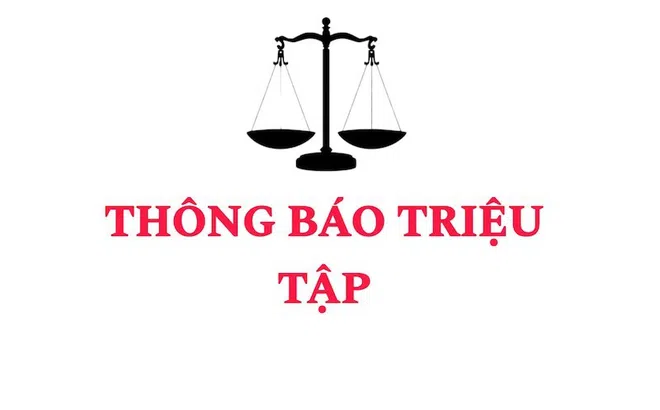 Thông báo triệu tập