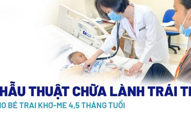 Mổ không đâu “vá” trái tim cho “chiến binh” Khơ – me nhí