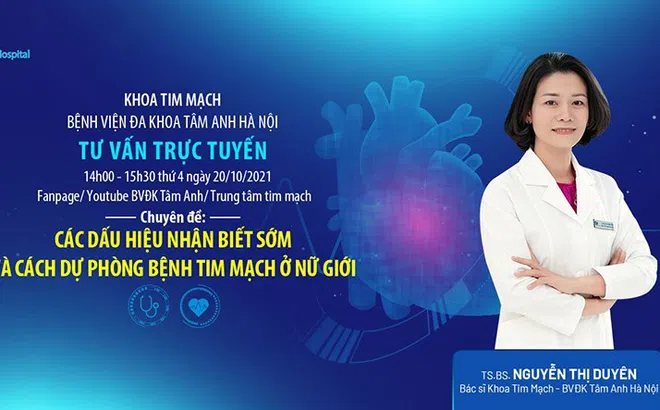 Các dấu hiệu nhận biết sớm và cách dự phòng bệnh tim mạch ở nữ giới