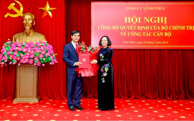 Vĩnh Phúc có Bí thư Tỉnh uỷ mới