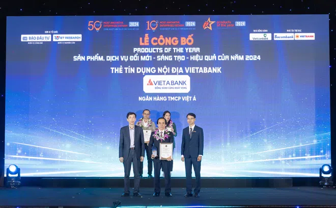 VietABank vinh dự nhận giải thưởng Top 100 sản phẩm dịch vụ đổi mới sáng tạo của năm 2024
