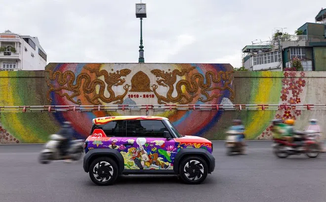 Khi xe điện kể chuyện văn hóa Việt: Bộ ba VF 3 hóa tác phẩm nghệ thuật sống động