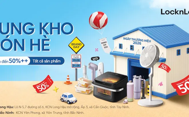 Tháng 6 này, nhà mình có hẹn với Locknlock: Brand day “bung kho đón hè” giảm tới 50%++ toàn bộ sản phẩm