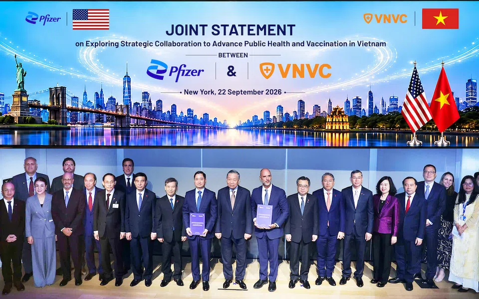 Tổng Bí thư, Chủ tịch nước Tô Lâm chứng kiến VNVC và Pfizer trao văn kiện hợp tác tại Mỹ, nâng cao năng lực y tế cho Việt Nam